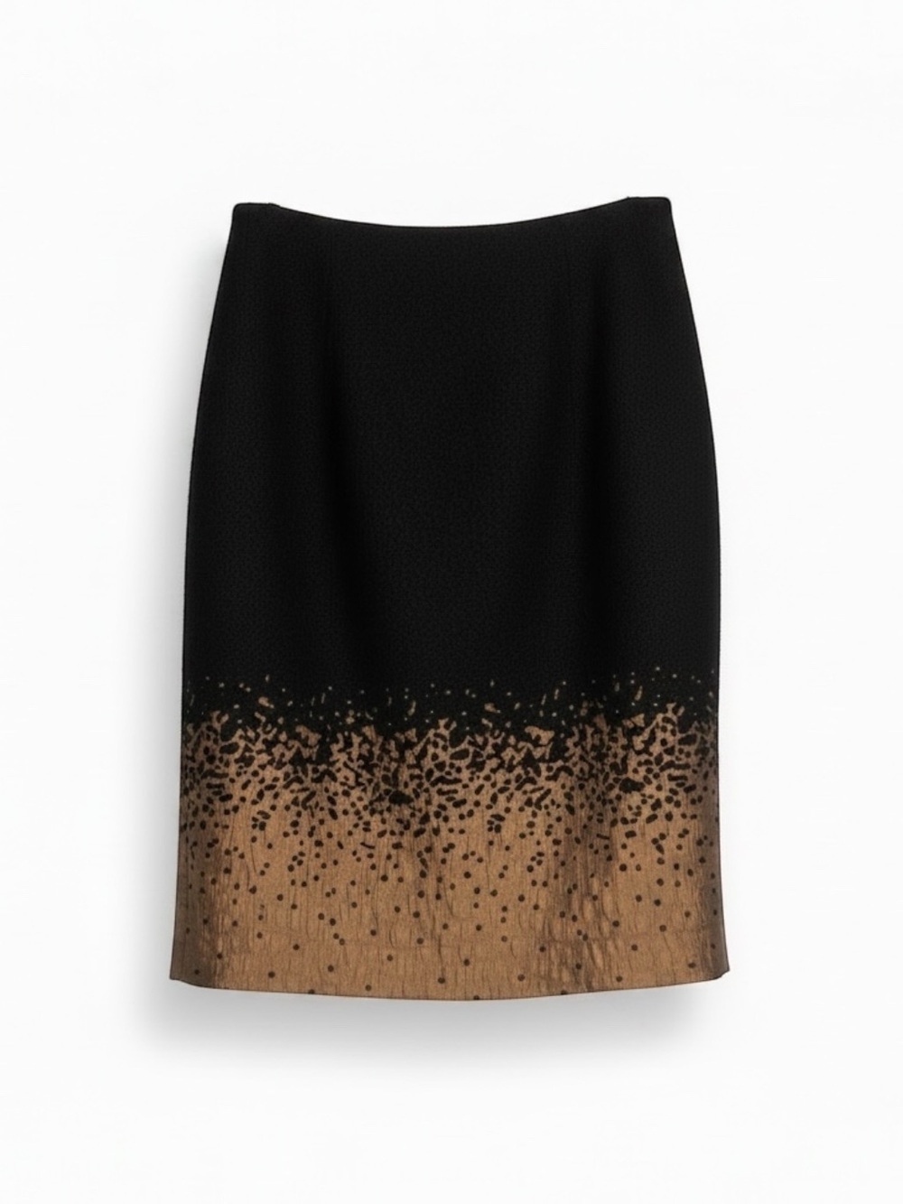 Ann Taylor Gradient Ombre Pencil Skirt Black Bronze Women’s Size 4 EUC